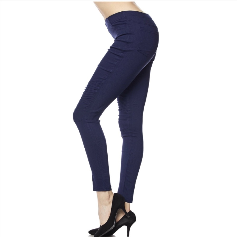 Plus Size Moto Jeggings - Picture 2 of 5